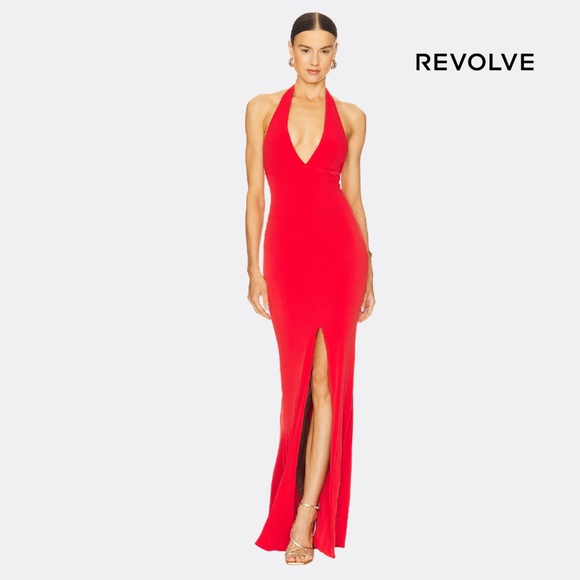 NWT Nookie “Illegal” Halter Gown – Size XS – Red – As Seen on Revolve - Picture 1 of 14